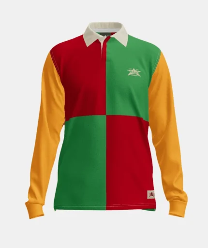 Barriers Rugby Sweatshirt Red Yellow