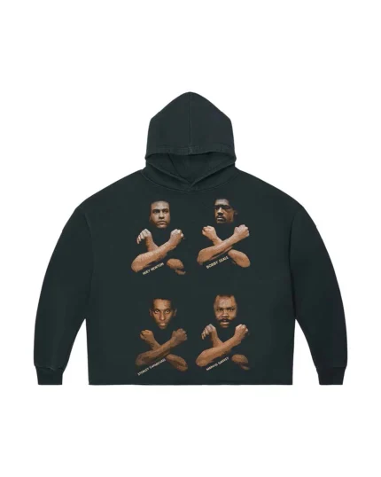 Higher Learning Aged Hoodie in Black