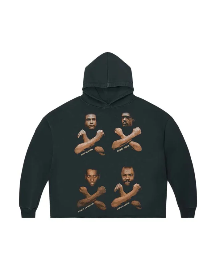Higher Learning Aged Hoodie in Black