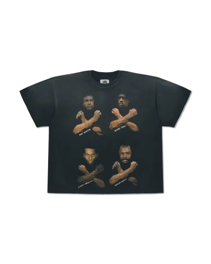 Higher Learning Aged T-Shirt in Black