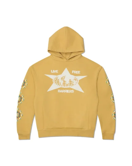 Live Free Barriers Hoodie in Yellow
